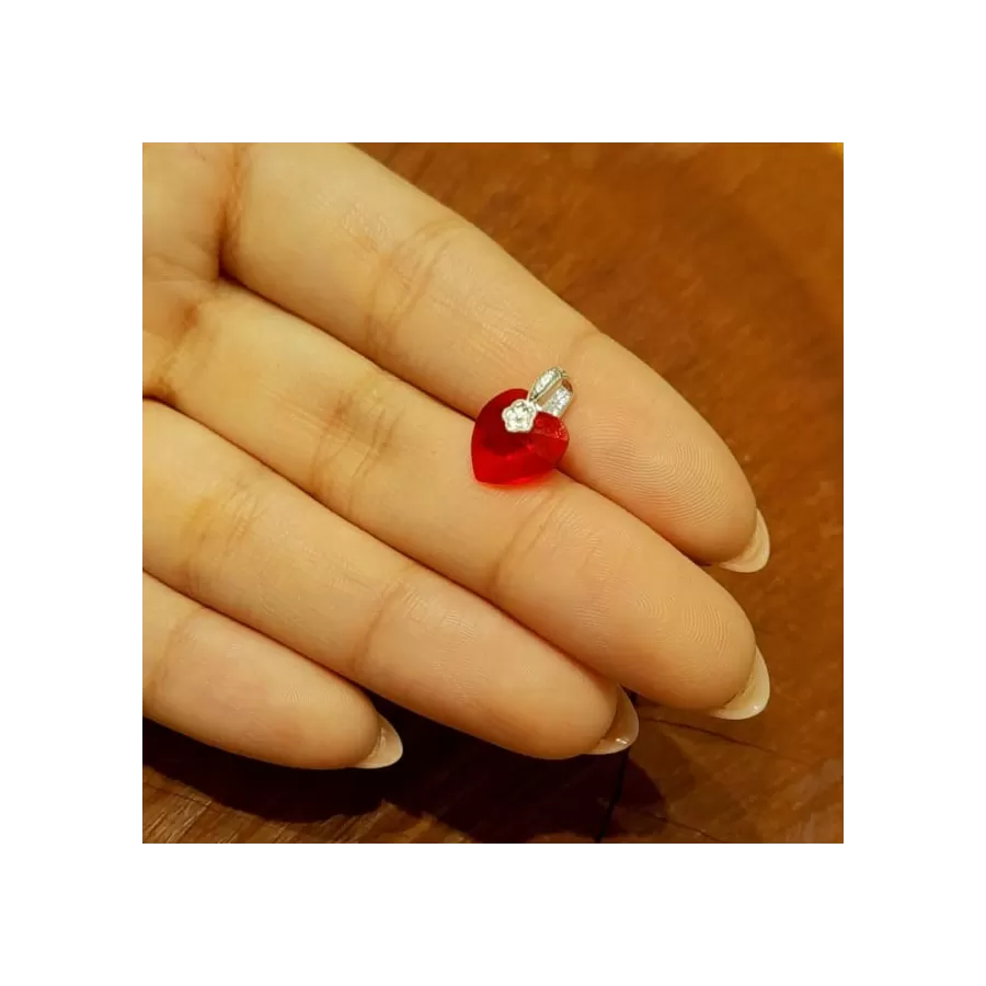 Dijes Corazón Swarovski 10mm