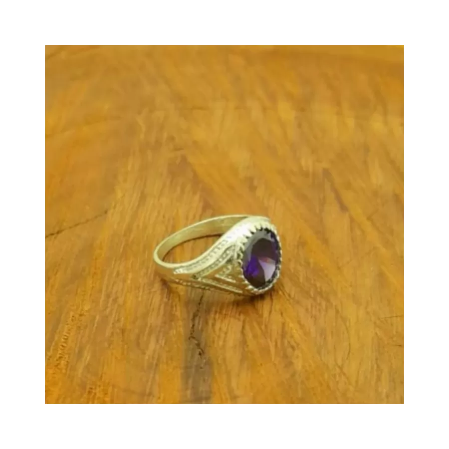 Anillos Labrado con Piedra Oval
