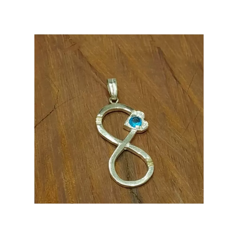 Dije Infinito c/Cubic de Plata y Oro