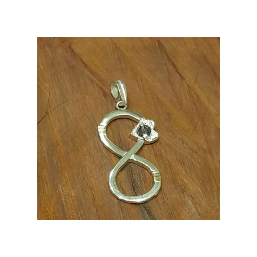 Dije Infinito c/Cubic de Plata y Oro