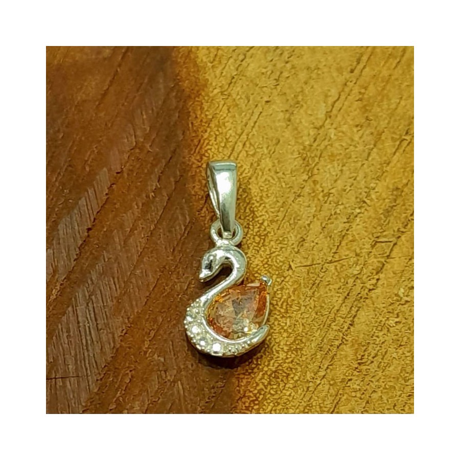 Dijes de Cisne con Piedra 12mm