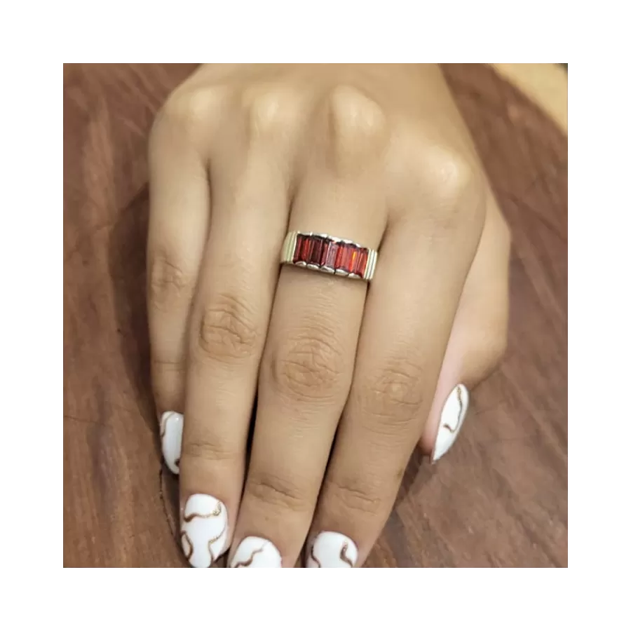 Anillos Baguette de Plata y Oro