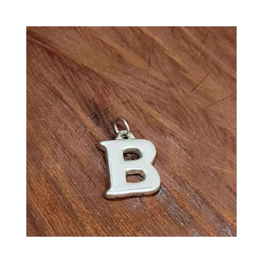 Dijes Inflado de Letra B 23mm