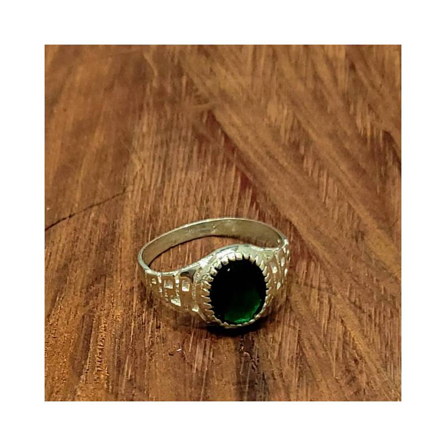 Anillos Labrado con Piedra Oval