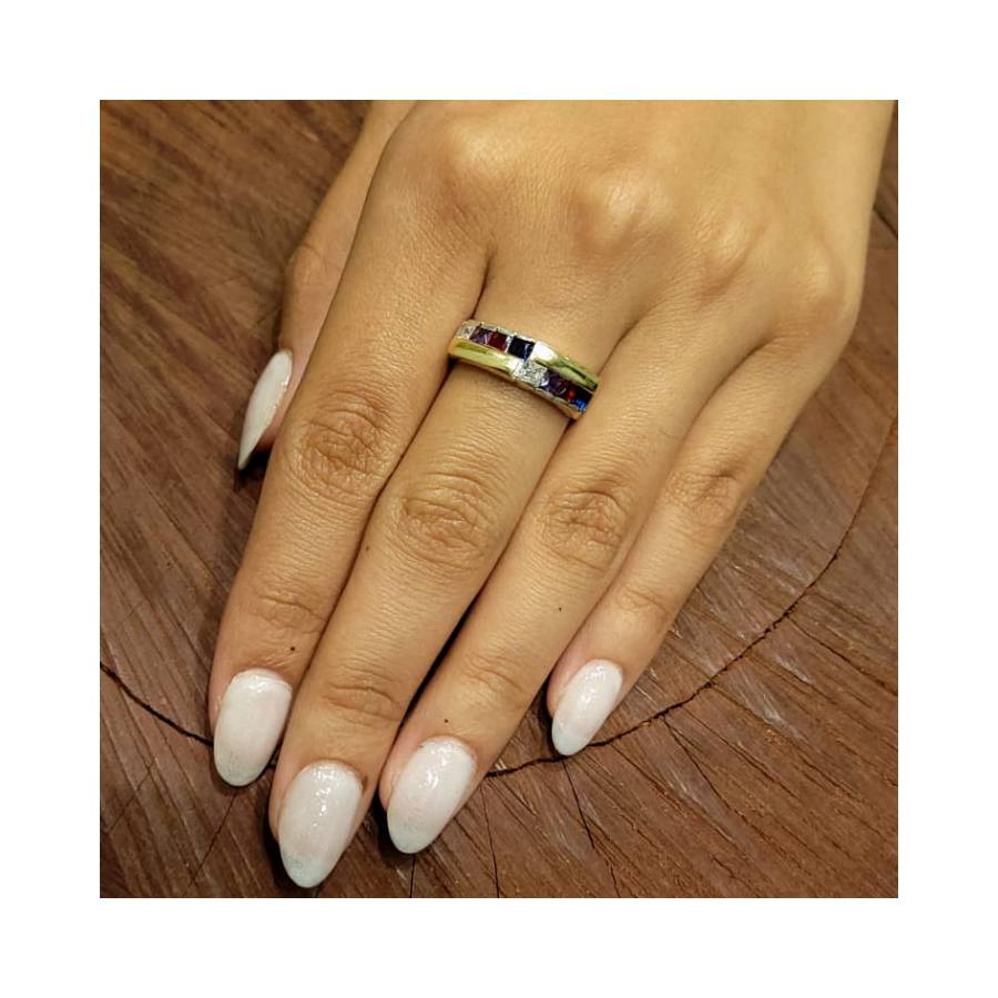 Anillos Doble Medio Sin Fin Combinado
