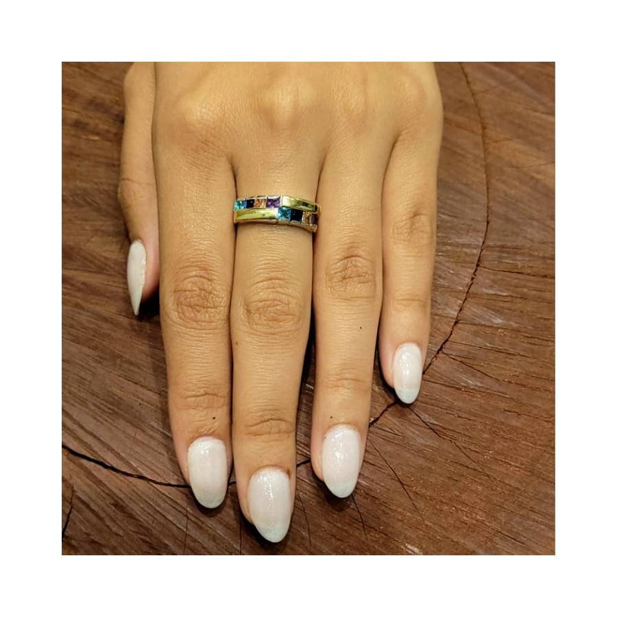 Anillos Doble Medio Sin Fin Combinado