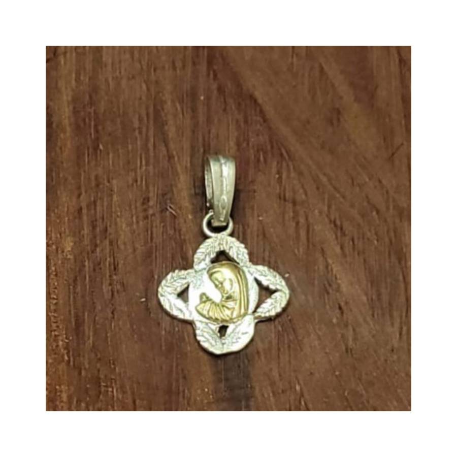Dijes Calado Virgen Niña 16mm