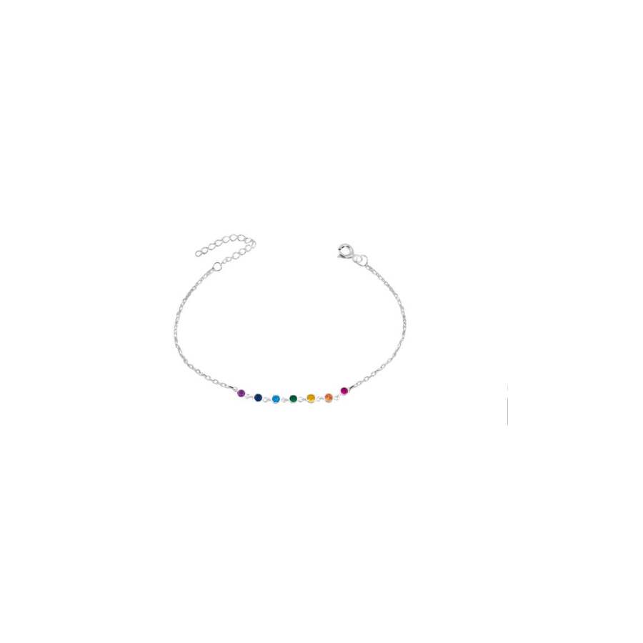 Pulseras Importado Arco Irís Redondos